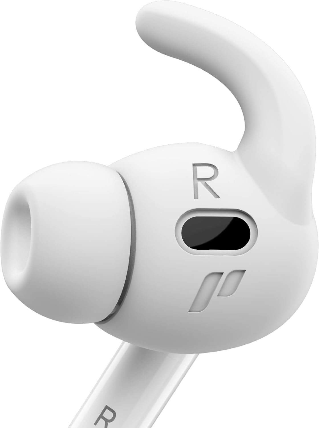 Proof Labs 4 Pairs for AirPods Pro 2 Ear Hooks Covers [Added Storage Pouch] Accessories Compatible with Apple AirPods Pro Generation 2 (White)