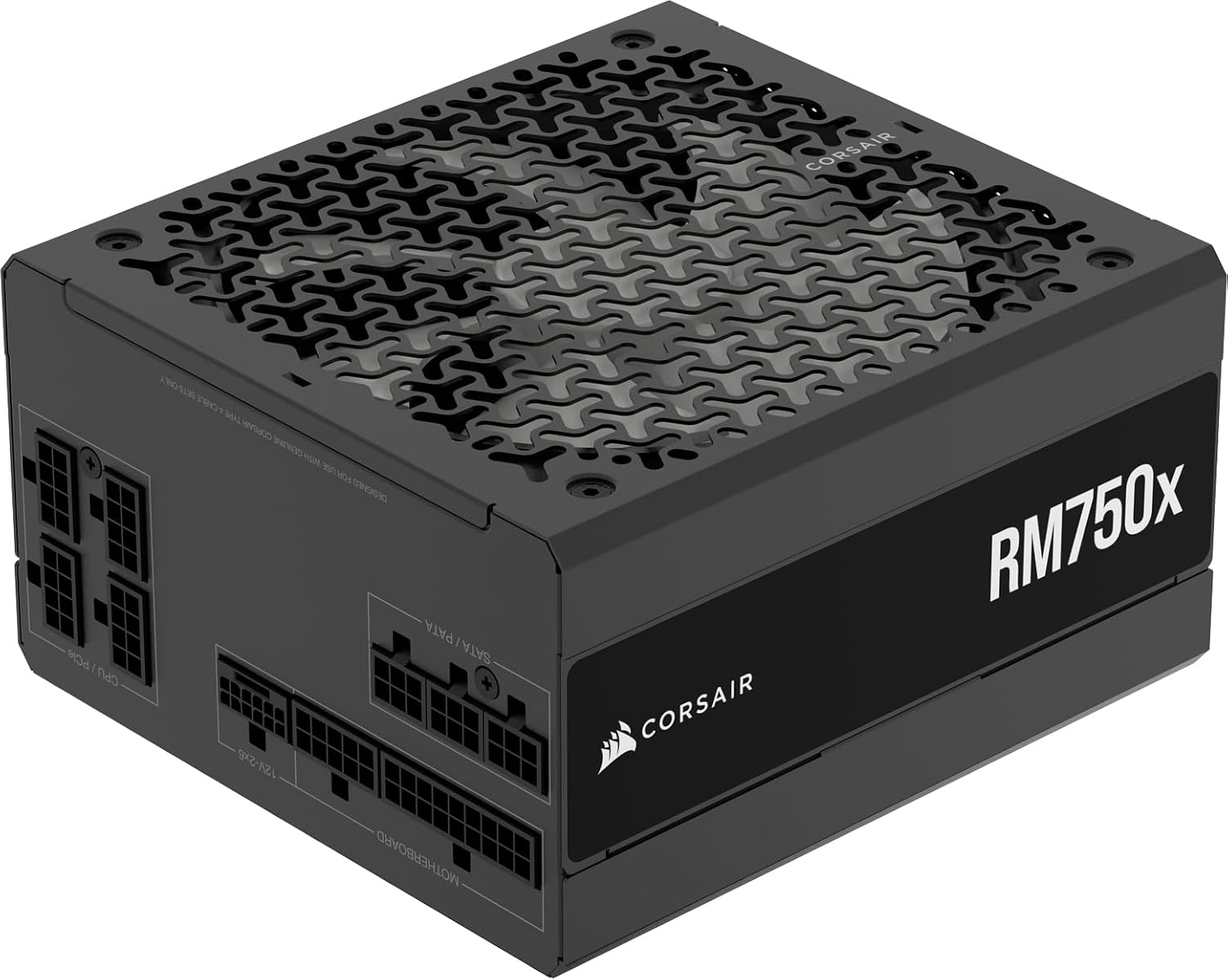 CORSAIR RM750x Fully Modular Low-Noise ATX Power Supply – ATX 3.1 Compliant – PCIe 5.1 Support – Cybenetics Gold Efficiency – Native 12V-2×6 Connector – Black