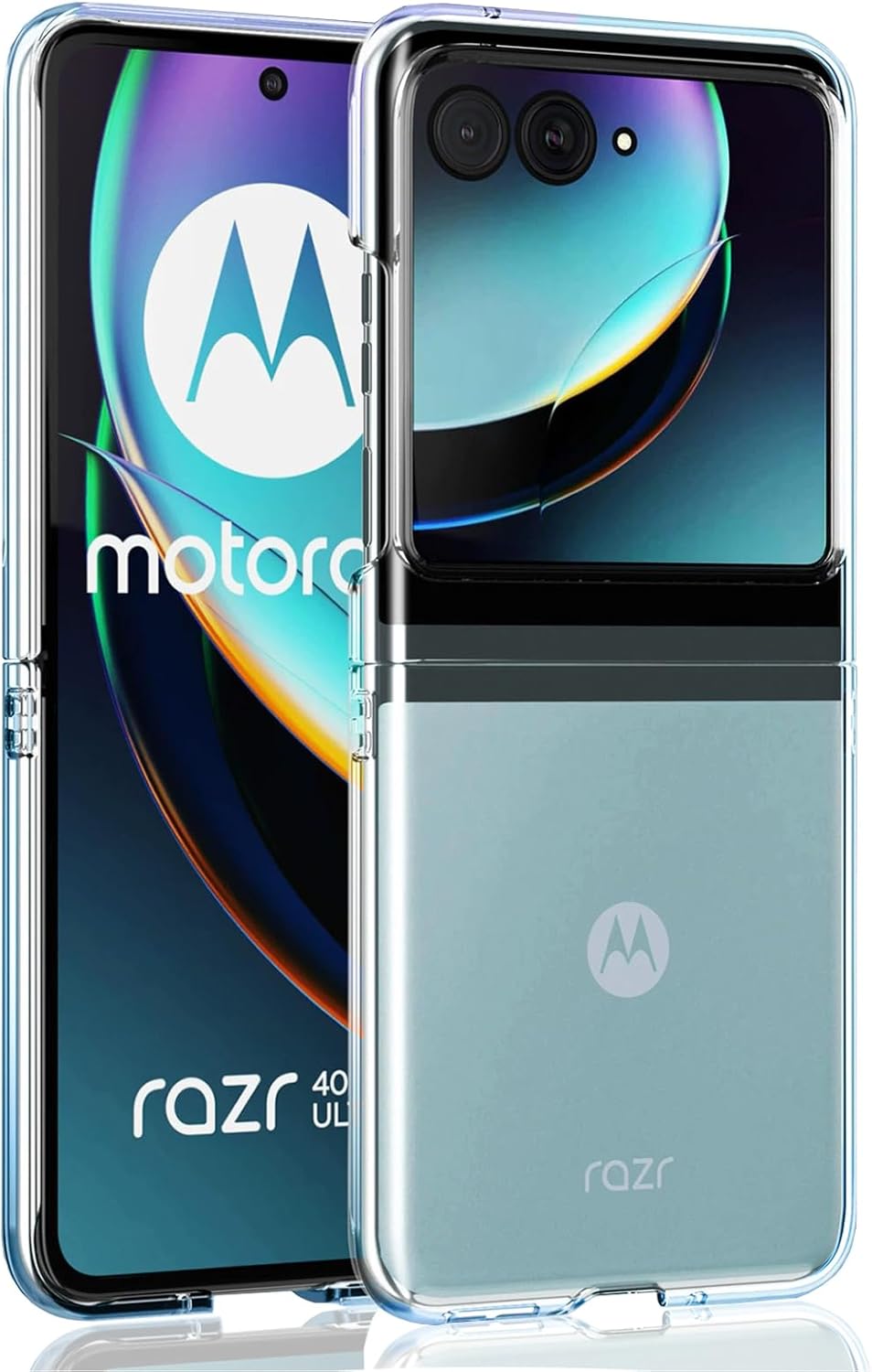 MistWorld Crystal Clear Case for Motorola Razr 40 Ultra,Enhanced Protection for Moto RAZR + 2023 with Transparent PC Case Razr Plus 2023 Phone case Cover