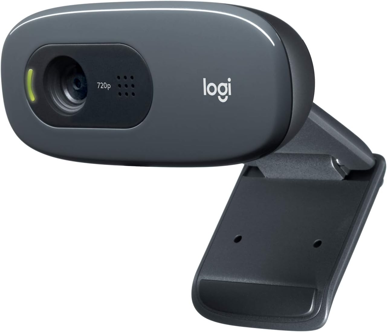 Logitech C270 HD Webcam, 720p, Widescreen HD Video Calling,Light Correction, Noise-Reducing Mic, For Skype, FaceTime, Hangouts, WebEx, PC/Mac/Laptop/Macbook/Tablet – Black