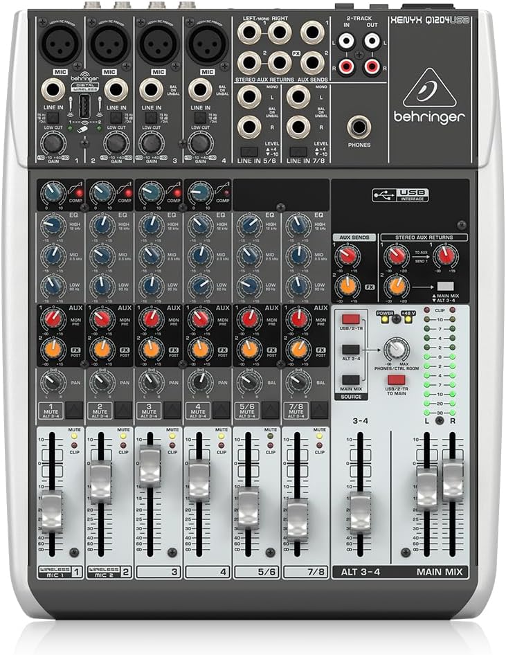 Behringer Xenyx Q1204USB Mixer with USB
