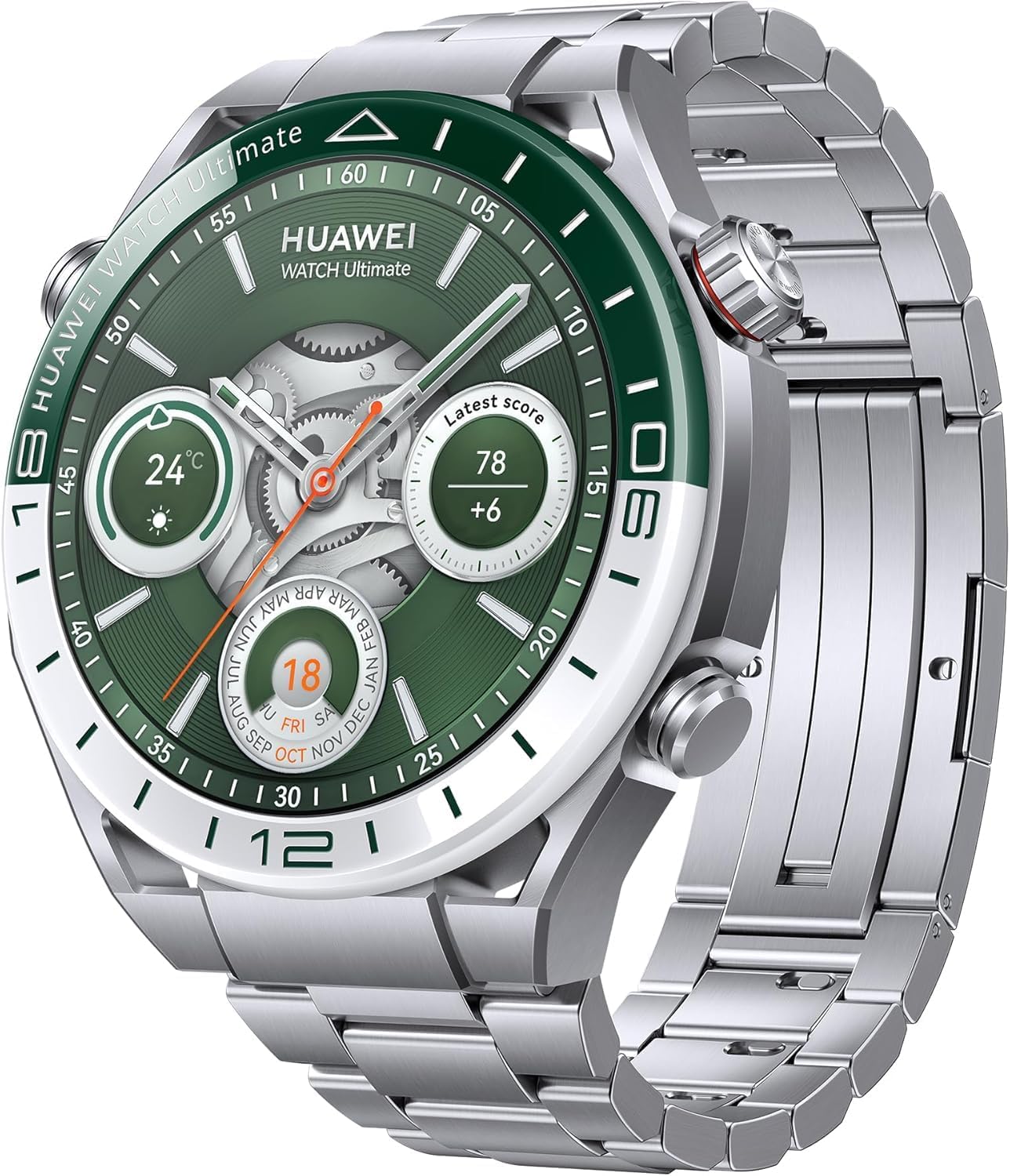 HUAWEI Watch Ultimate Smartwatches,Compatible with iOS and Android, Zirconium-Based Liquid Metal, Golf Course Mode,100-metre Water Resistance, Two-Week Battery Life, Built-in GPS (Green)