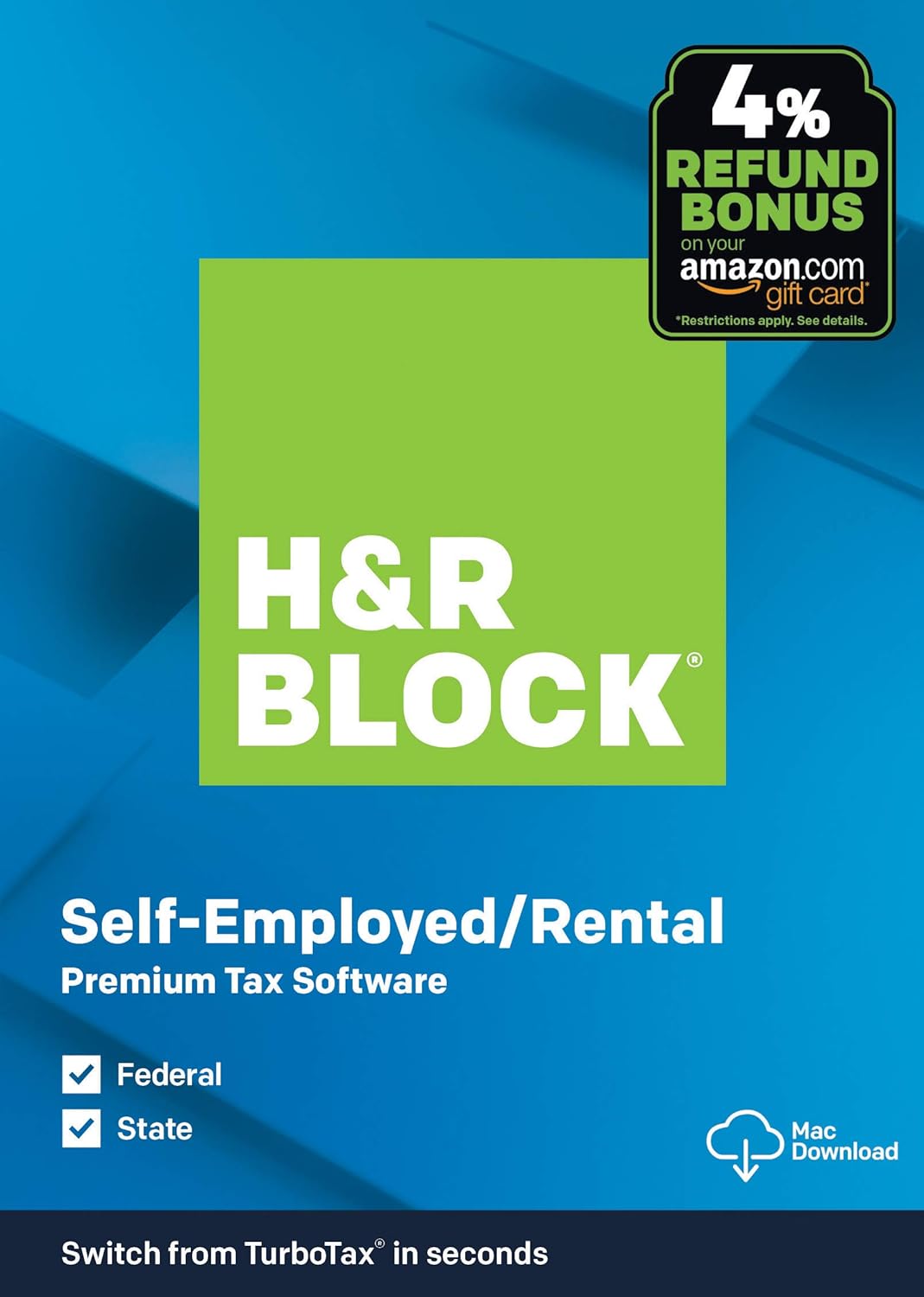 [OLD VERSION] H&R Block Tax Software Premium 2019 [Amazon Exclusive] [Mac Download]