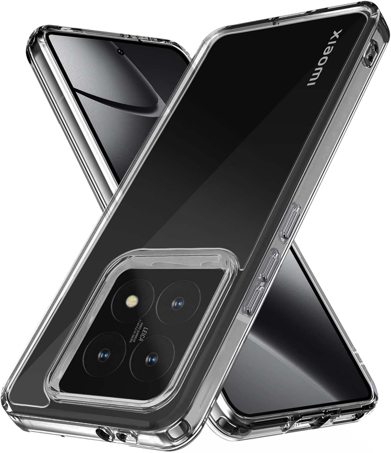 for Xiaomi 14T Pro 5G Case Clear, Military Grade Silm Hard Back Shockproof Anti-Scratch Non-Yellowing Transparent Cover