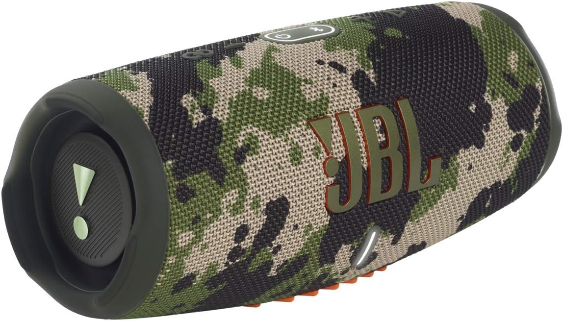 JBL CHARGE 5 – Portable Waterproof (IP67) Bluetooth Speaker with Powerbank USB Charge out, 20 hours playtime, JBL Partyboost (Squad)