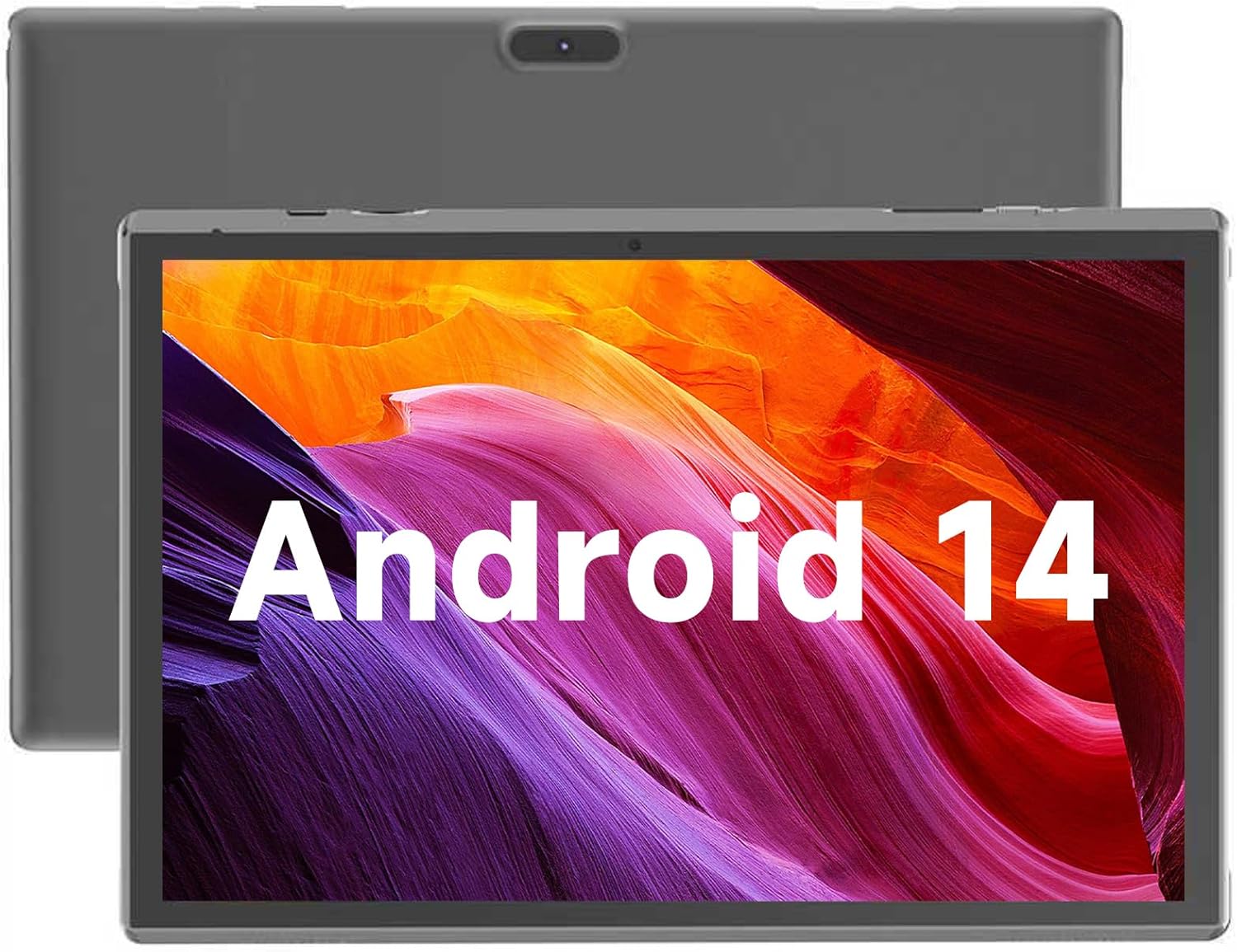 10 Inch Tablet Android 14 Tablets 10″ Tableta Computer 6GB RAM 32GB ROM 1TB Expand, 2MP+8MP Dual Cameras WiFi-6 Bluetooth, 1280×800 IPS 10.1 IN HD Display Tab, 6000mAh Long Battery Life Android Tablet
