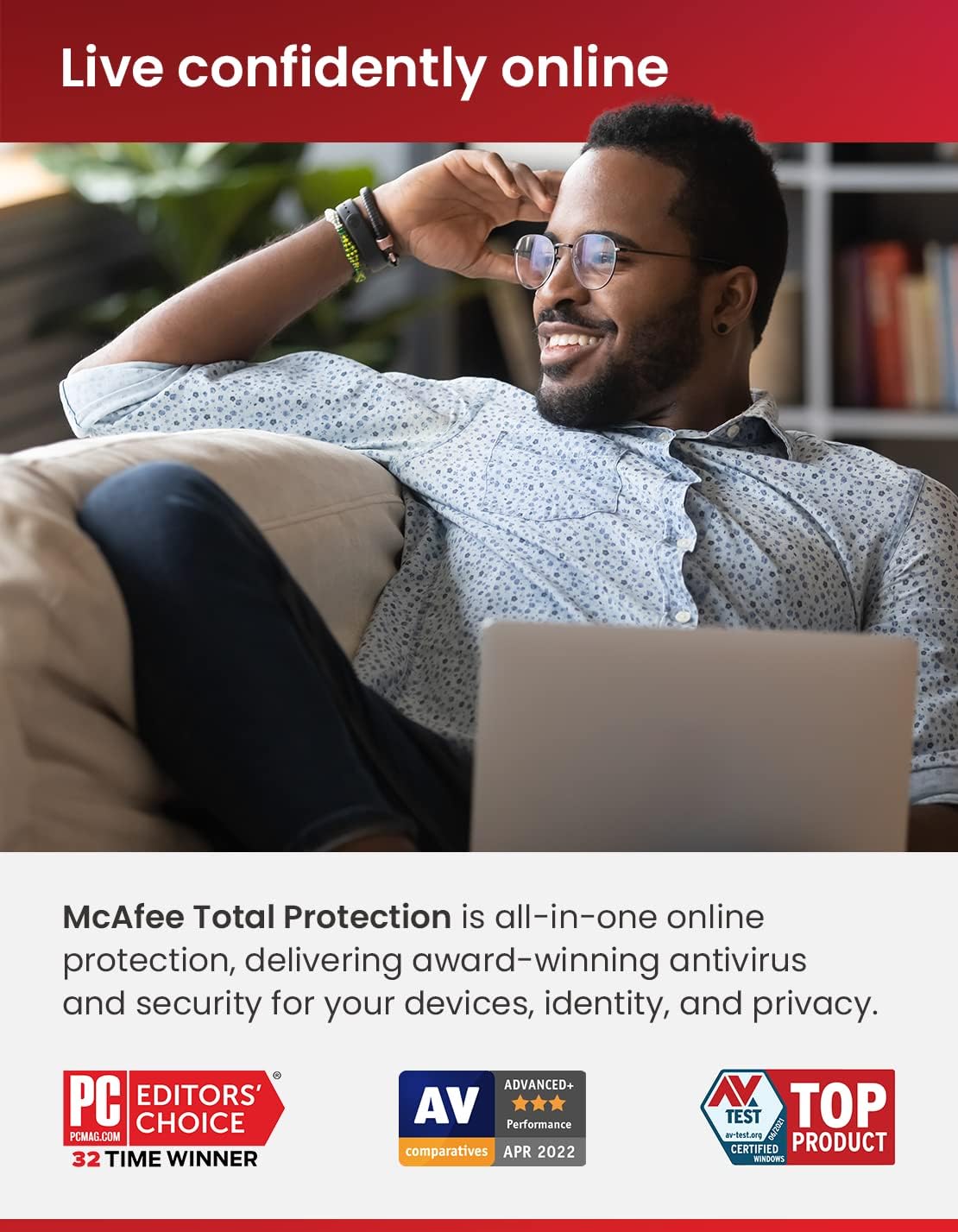 McAfee Security for Business 2025 Ready | 25 Devices | Amazon Exclusive | Antivirus Internet Security Software | VPN, Password Manager, 4 Tech Support Calls | 1 Year Subscription | Download
