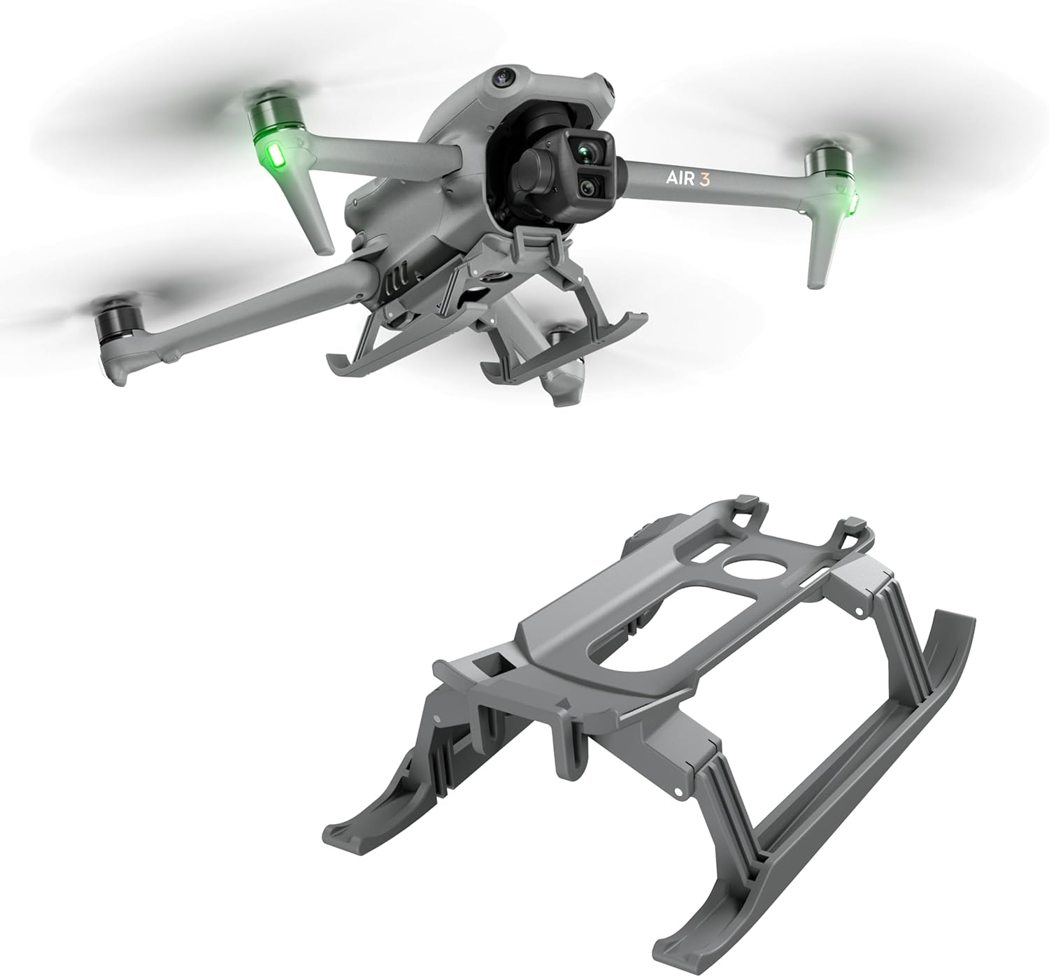 STARTRC PHOTO Landing Gear for DJI Air 3/3S Accessories, Foldable Extended Quick Release Drone Protector for DJI Air 3/3S Fly More Combo