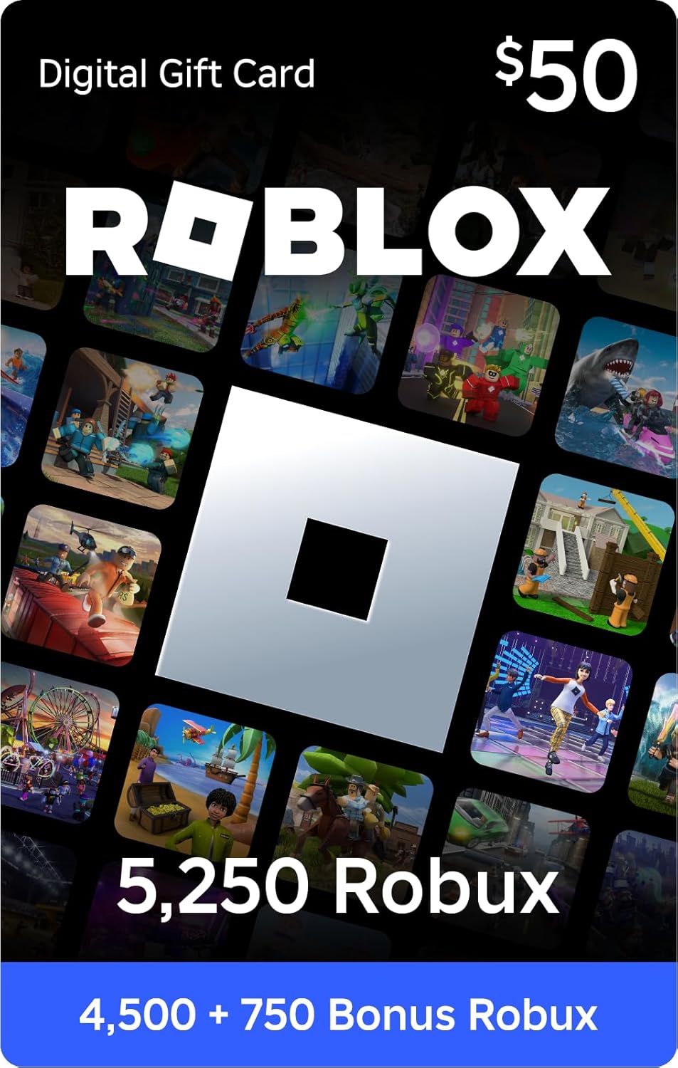 Roblox Digital Gift Card – 5,250 Robux [Includes Exclusive Virtual Item] [Digital Code]