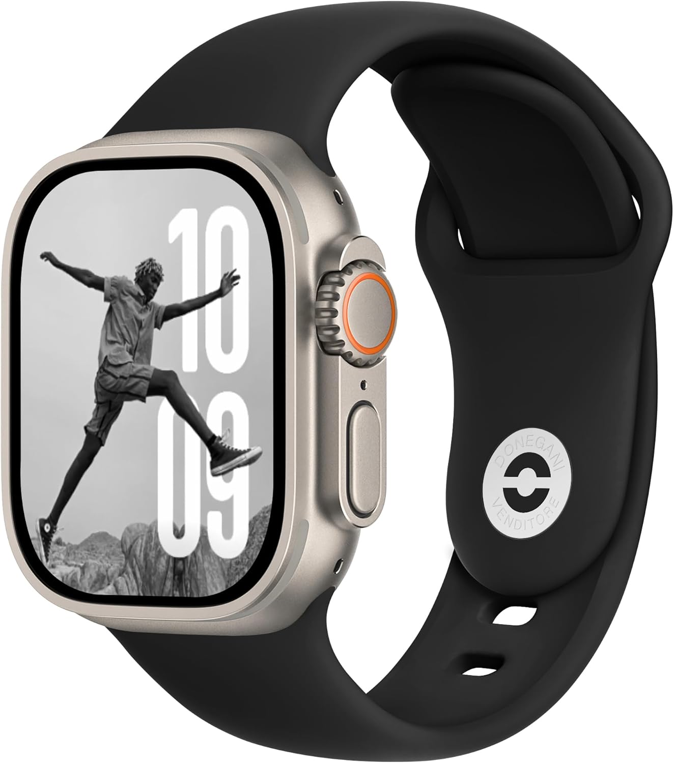 SB Band for Apple Watch Bands Women Men Se Ultra 2 40mm 44mm 46mm 42mm 45mm 41mm 38mm 49mm Series 10 9 8 7 6 5 4 3 iWatch Sport Strap Silicone Black