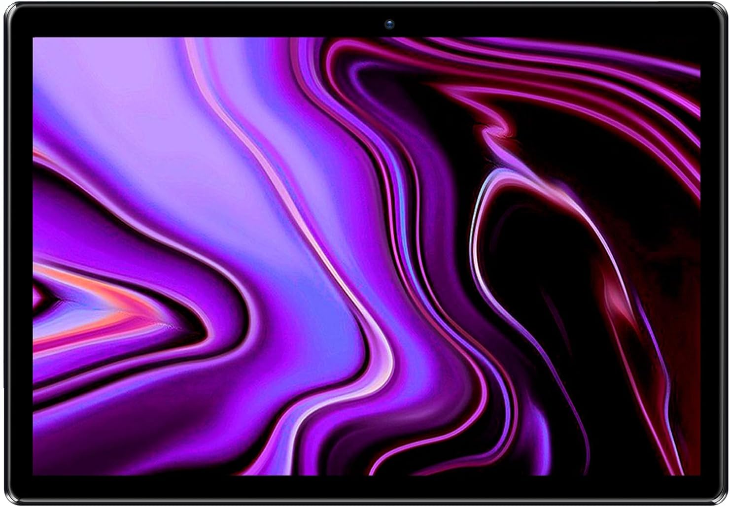 PRITOM M10 10 inch Tablet – Android 13 Tablets with 64GB, 512GB Expand, Quad-Core, HD IPS Screen, Dual Camera, Wi-Fi, Bluetooth, Cyan