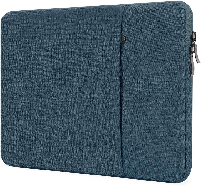 ProElife 15-Inch Laptop Sleeve Case for 2025-2023 MacBook Air 15 inch with M4 M3 M2 Accessory Traveling Carrying Case Water-resistant Bag Cover for MacBook Air 15” 2025 2024 2023 M4 M3 M2 (Navy Blue)