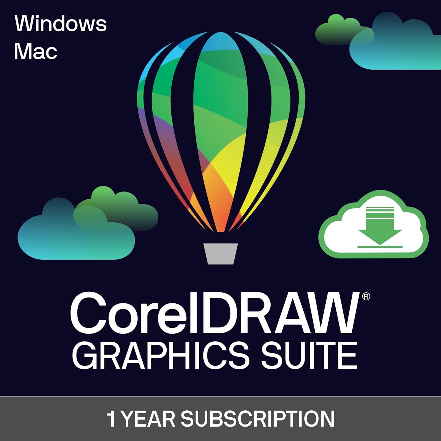 CorelDRAW Graphics Suite | 1 Year Subscription | Graphic Design Software for Professionals | Vector Illustration, Layout, and Image Editing [PC/Mac Download]