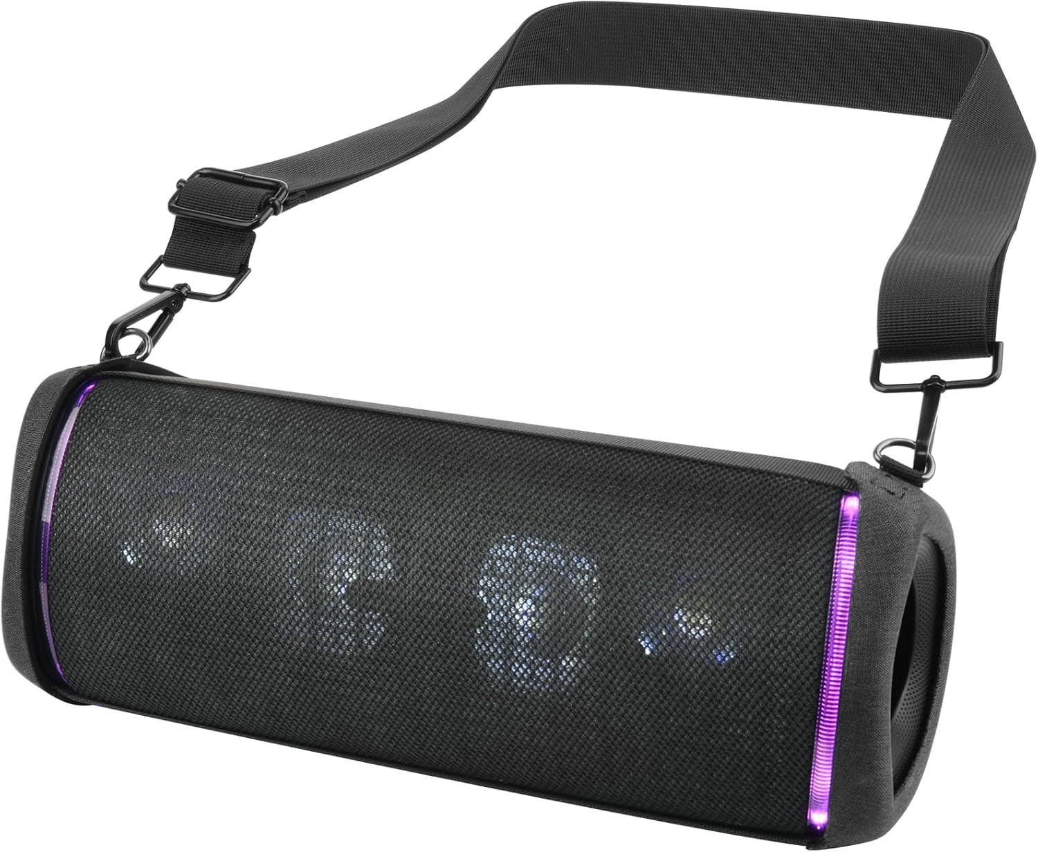 TXEsign Travel Carrying Case for Sony SRS-XB43 Extra BASS Wireless Speaker, EVA Case Replacement Protective Cover w Shoulder Strap for Sony Speaker (Black)