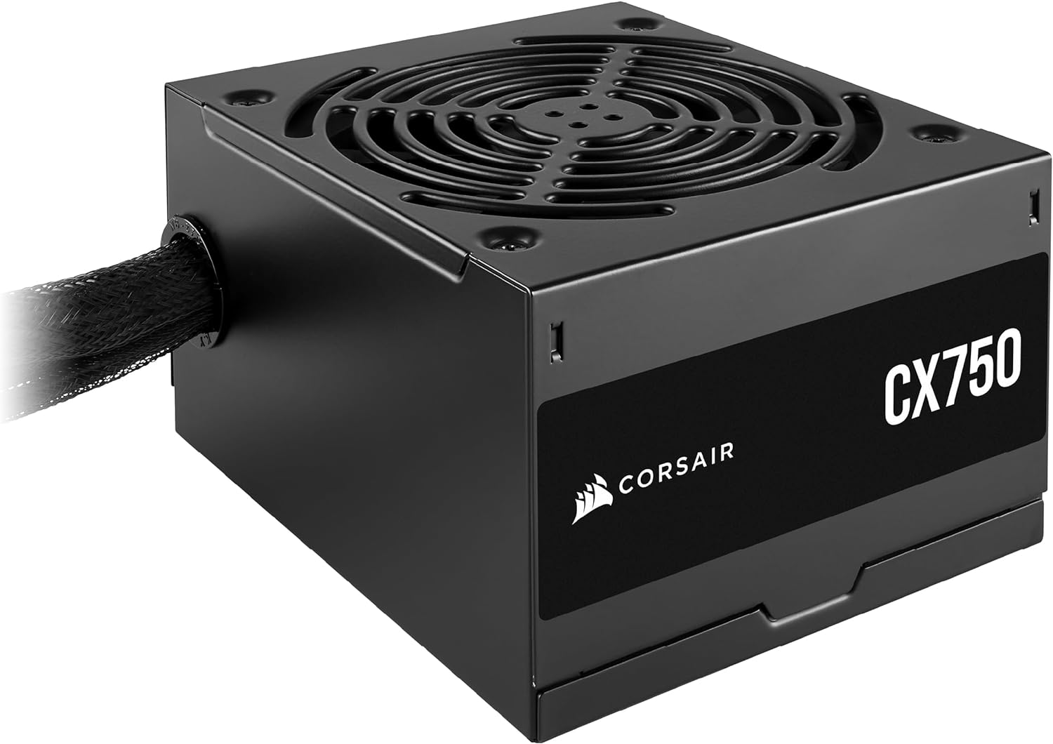 CORSAIR CX750 80 Plus Bronze Non Modular Low-Noise ATX 750 Watt Power Supply – NA – Black