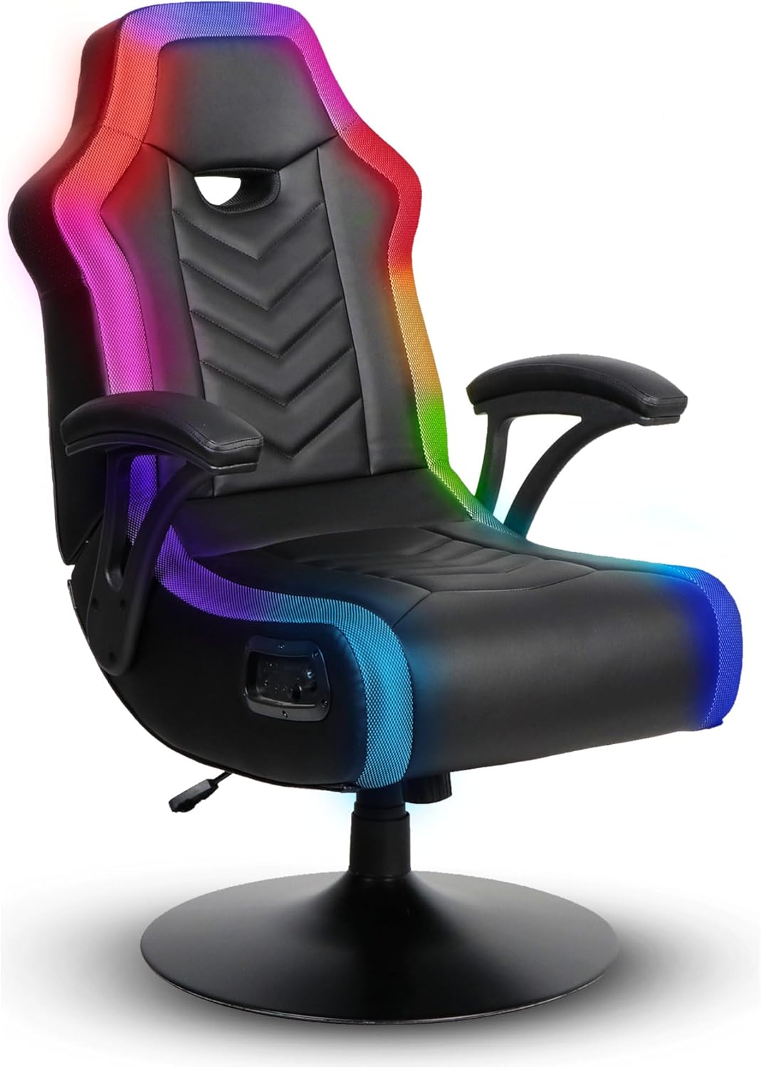 X Rocker PC Computer Video Gaming Office Pedestal Chair, Built in Audio Speakers, Ergonomic Design, Gamer Chair for Adults, Teens, Men, Boys, Girls