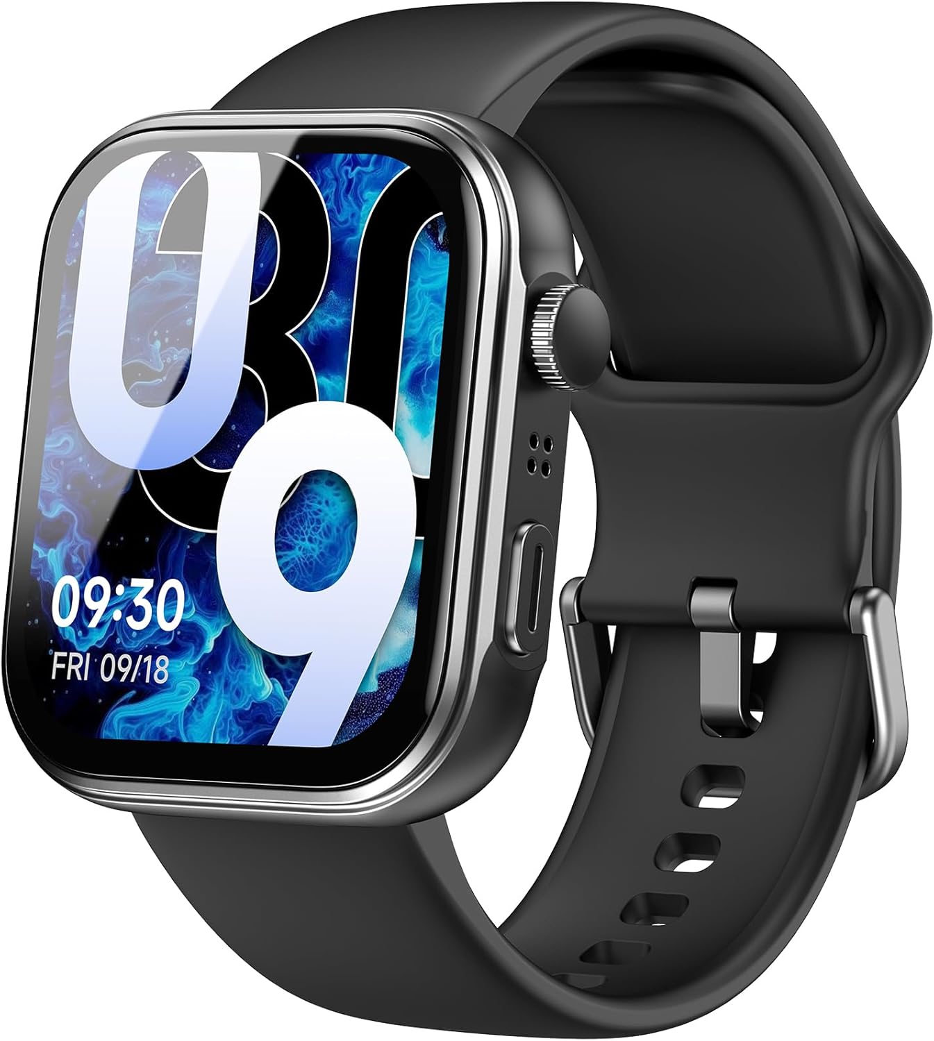 TOZO AMOLED S6 Smart Watch 1.85″ Ultra-Clear Screen Dynamic Faces Bluetooth Call,100+ Sports Modes Fitness Activity Tracker with Sleep Monitor IP68 Waterproof Black