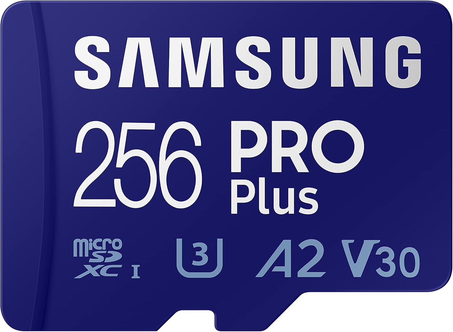 Samsung PRO Plus + Adapter 256GB microSDXC Up to 160MB/s UHS-I, U3, A2, V30, Full HD & 4K UHD Memory Card for Android Smartphones, Tablets, Go Pro and DJI Drone (MB-MD256KA/AM)