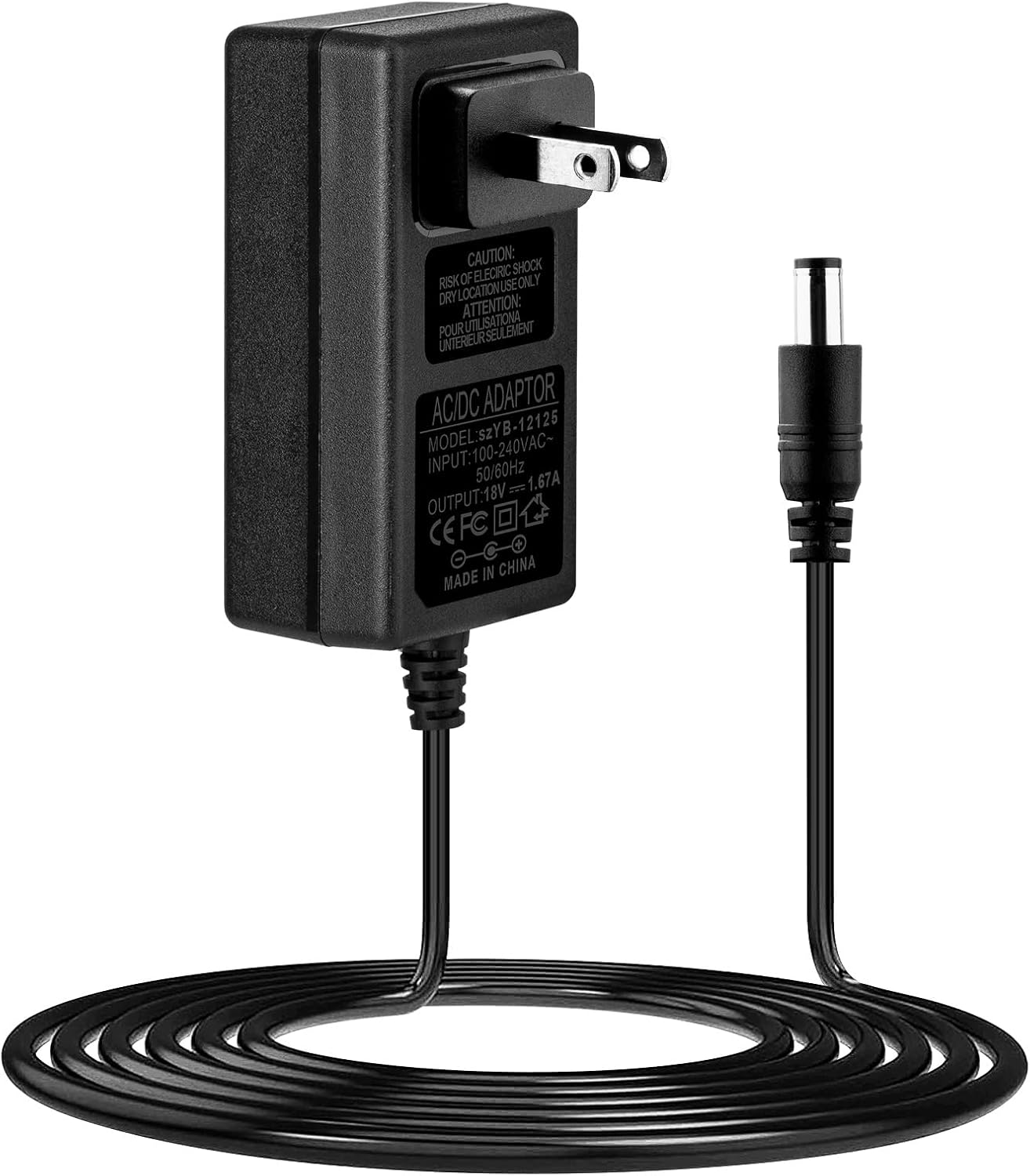 30W Power Adapter Cord Replacement for Echo Show 21, Show 15 2nd, Echo Show 10, Echo Show 8, Echo (4th Gen.), Echo (3rd Gen.) – Wall Charger Plug Long Cable 3ft