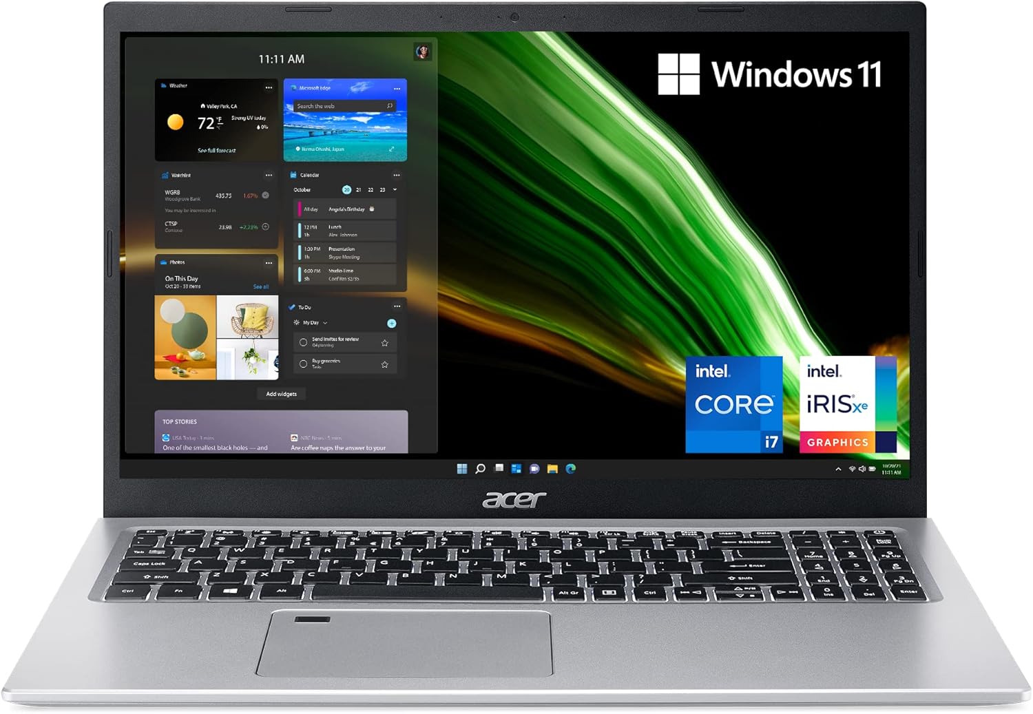 Acer Aspire 5 A515-56-702V Laptop | 15.6″ Full HD IPS Display | 11th Gen Intel Core i7-1165G7 | Intel Iris Xe Graphics | 16GB DDR4 | 512GB SSD | WiFi 6 | Fingerprint Reader | BL Keyboard | Windows 11