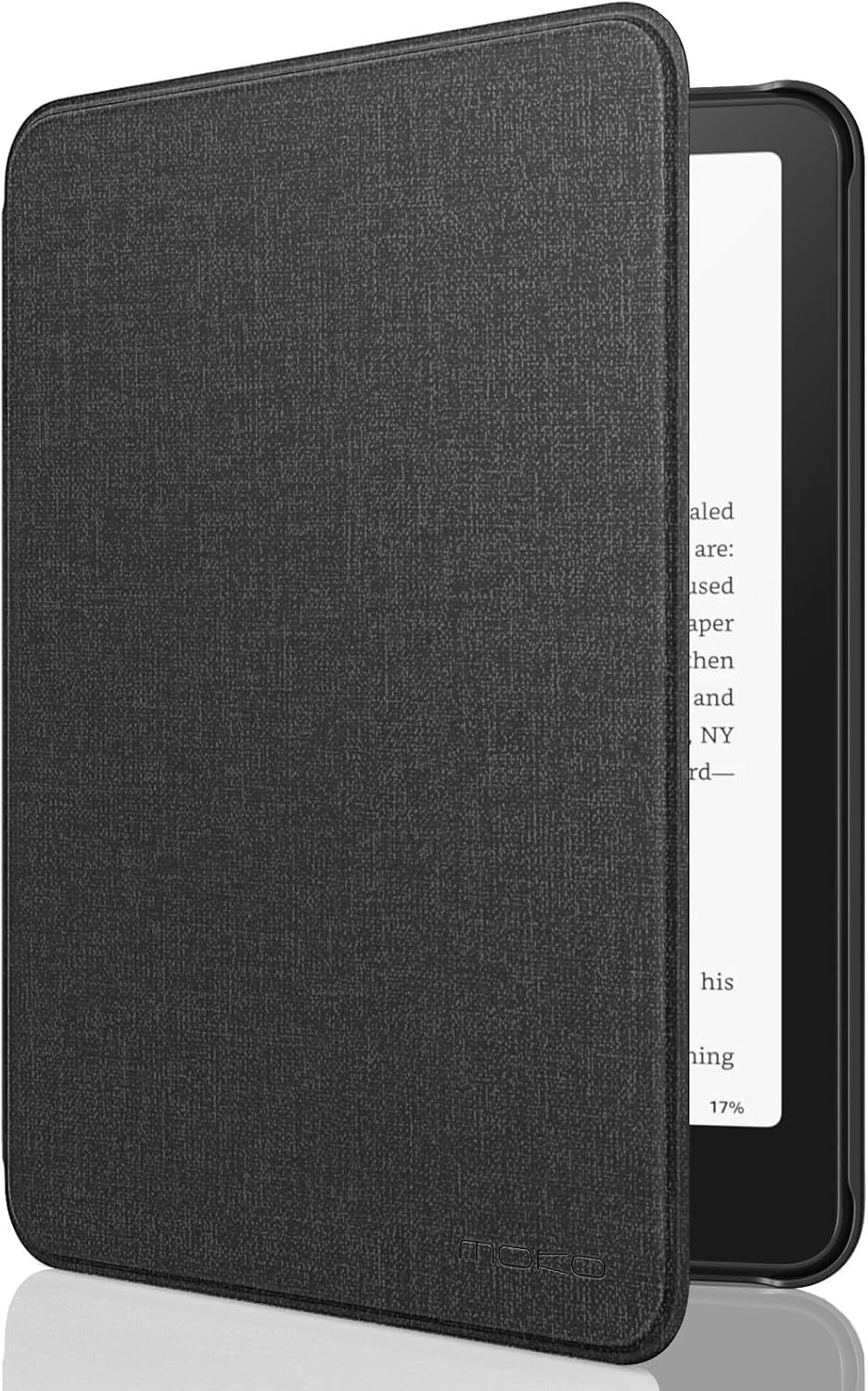 Moko Case for All-New 7″ Kindle Paperwhite (12th Generation-2024) and Kindle Colorsoft Signature Edition 2024, Lightweight Shell Cover with Auto Wake/Sleep for Kindle Paperwhite 2024, Denim Black