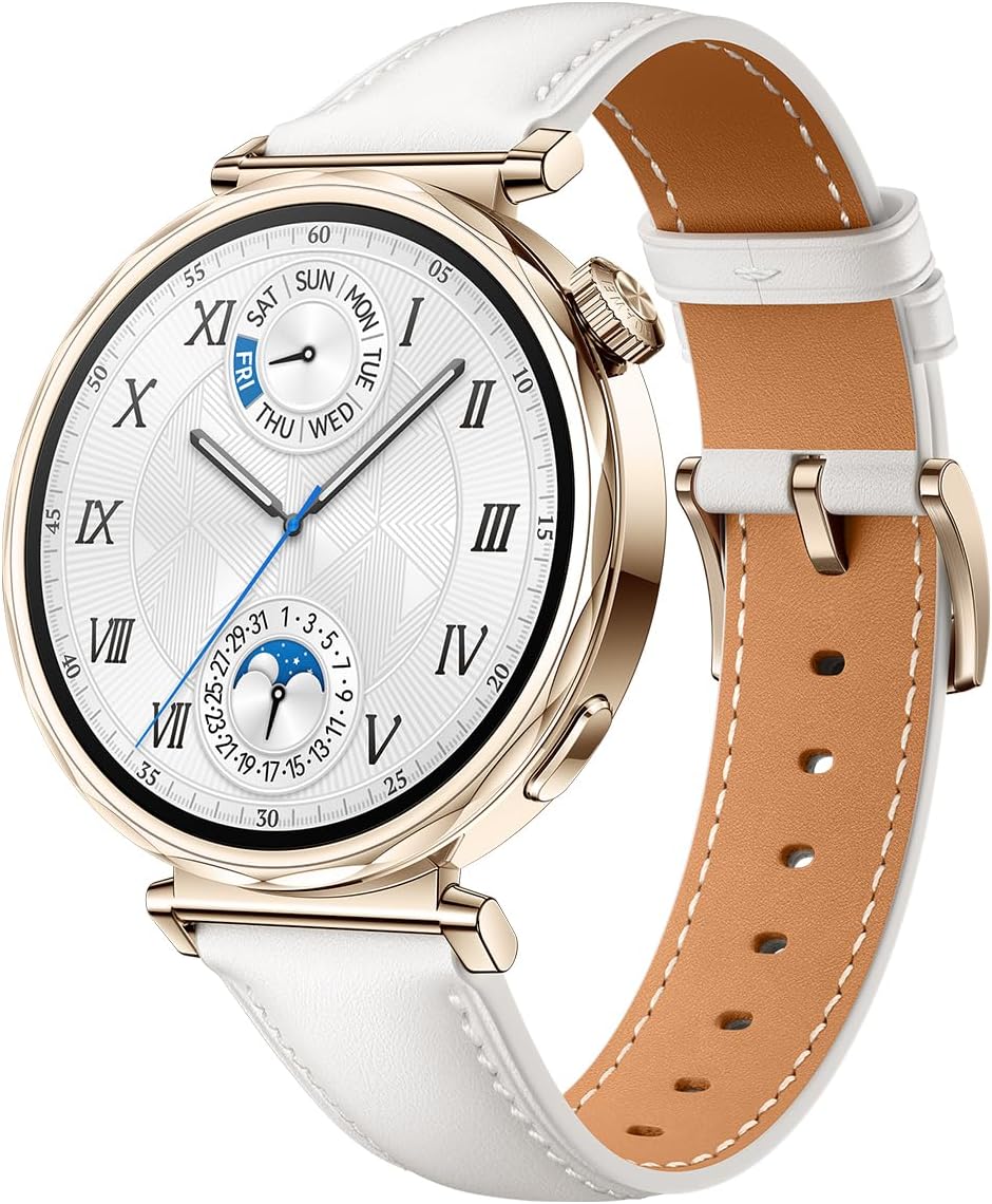 HUAWEI Watch GT 5 41mm Smartwatch (GPS), Hasta 7 Días de BaterÍa, Nueva experiencia de Carrera y Bicicleta, Sharp-Edged Design, Seguimiento de la salud, Compatible con iOS y Android (White)