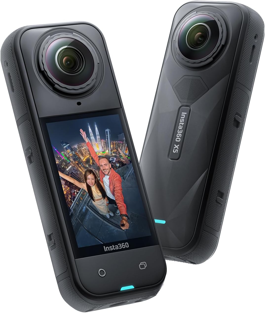 Insta360 X5 – Waterproof 8K 360° Action Camera, Leading Low Light, Invisible Selfie Stick Effect, Rugged and Replaceable Lens, 3-Hour Battery, Built-in Wind Guard, Stabilization, Triple AI Chip Design