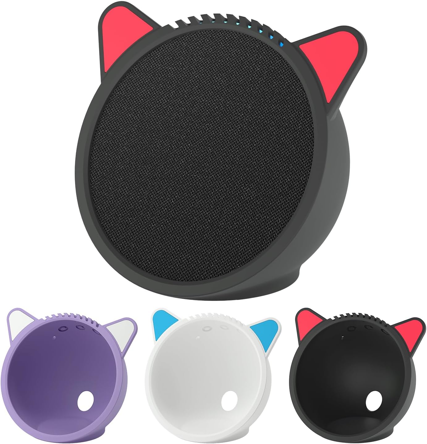 Silicone Cover for Ec/-ho P/-op Soft Waterproof Dustproof Portable Protective Case Compatible with Ec-h/o P-o/p Speaker Accessories (Black)