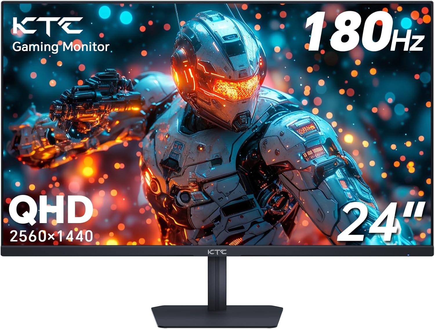 24″ Gaming Monitor 180Hz 144hz Monitor QHD(2560x1440p) l Up to 1MS | Fast IPS Monitor |122% SRGB | 2X DP & 2X HDM| Tilt Xbox PS5 Switch|100×100mm VESA Compatible