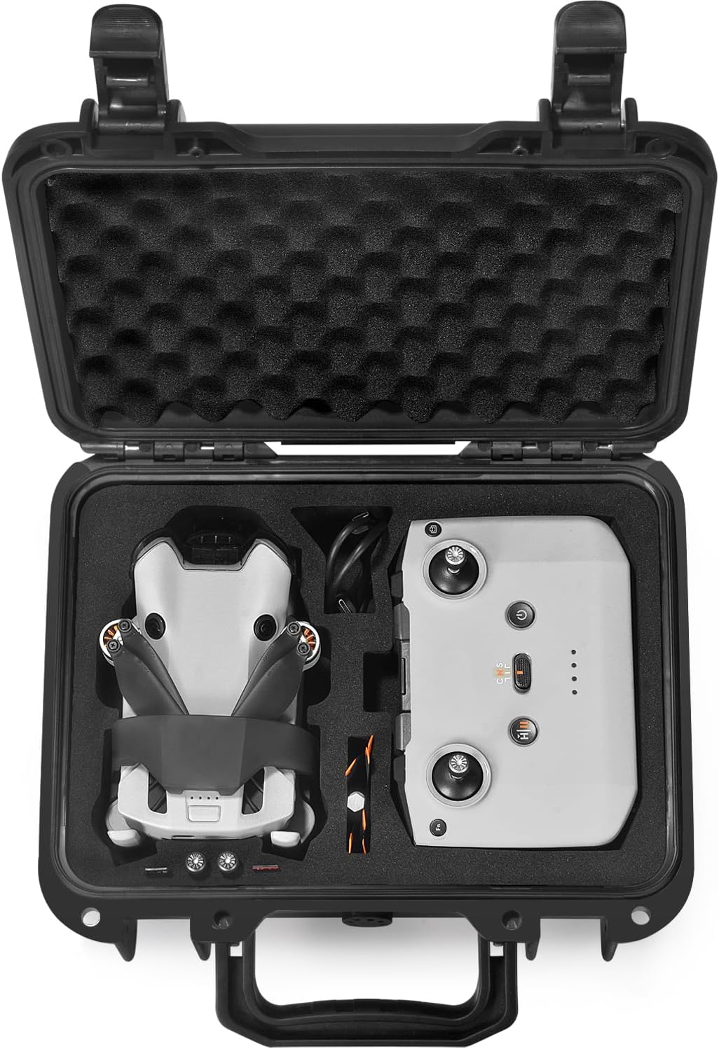 Lekufee Travel Waterproof Hard Case for DJI Mini 4 Pro/3 Pro/3 Drone & RC N3/N2/N1 and Accessories (Case Only)
