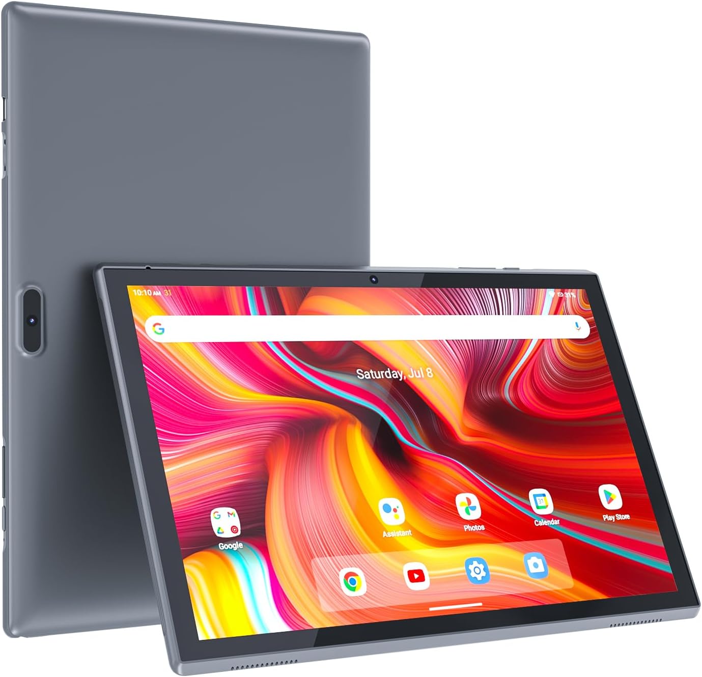 ZZB Android Tablet 10 Inch Tablets, 32GB ROM 1TB Expand，6000mah Battery, Quad-Core Processor 2GB RAM Tableta, 8MP Camera WiFi 10.1” IPS HD Touch Screen 10 in Android Tablet.
