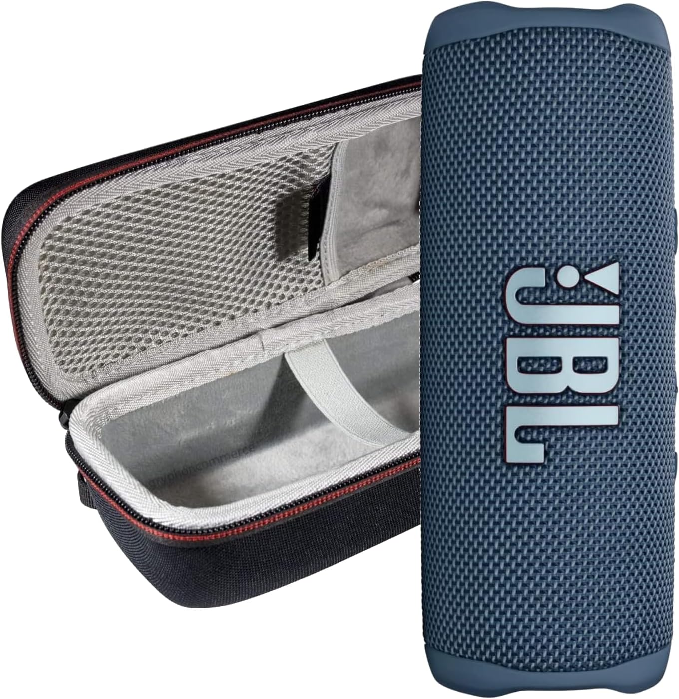 JBL Flip 6 IP67 Waterproof Portable Wireless Bluetooth Speaker with Exclusive Protective Hardshell Case (Blue)