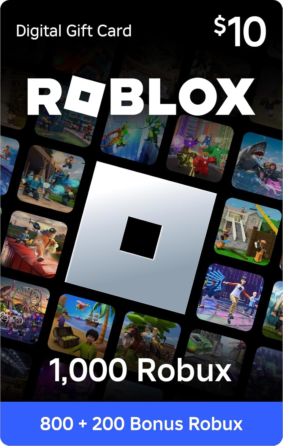 Roblox Digital Gift Card – 1,000 Robux [Includes Exclusive Virtual Item] [Digital Code]