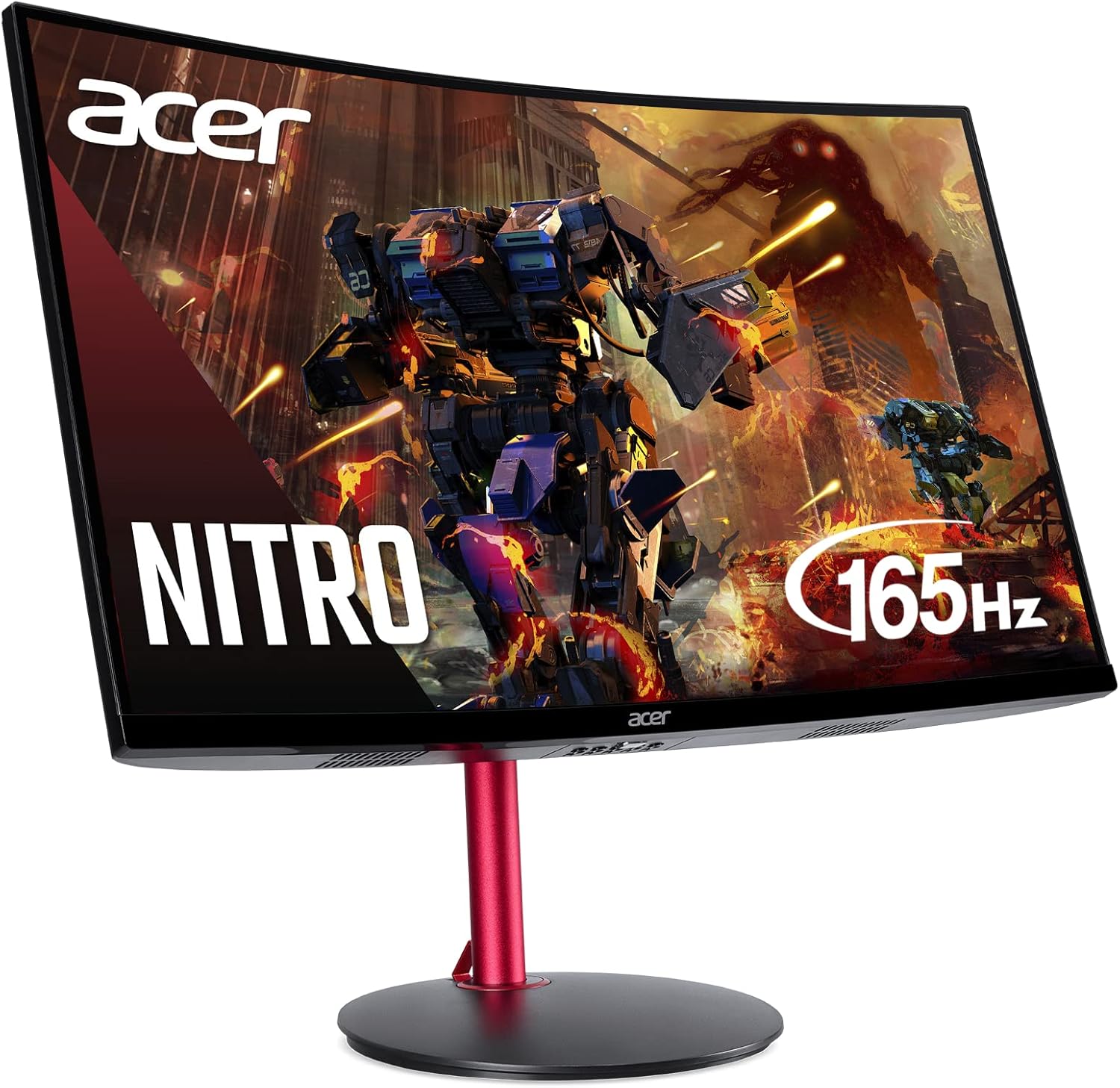 Acer Nitro 27″ Full HD 1920 x 1080 1500R Curve PC Gaming Monitor | AMD FreeSync Premium | 165Hz Refresh | 1ms (VRB) | ZeroFrame Design | 1 x Display Port 1.4 & 2 x HDMI 2.0 Ports ED270R Mbmiiphx