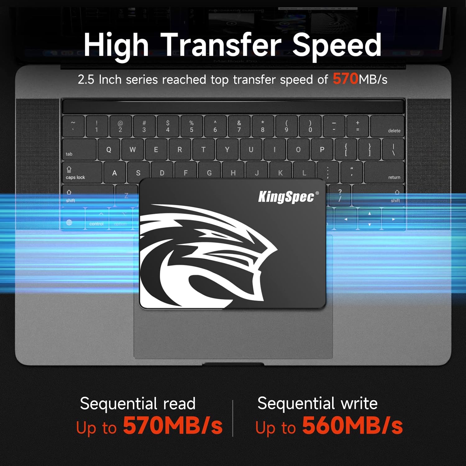 KingSpec 1TB 2.5 SSD SATA III Internal – 550MB/s Read, 520MB/s Write with 3D NAND Flash, for Laptop & Desktop PC Upgrade