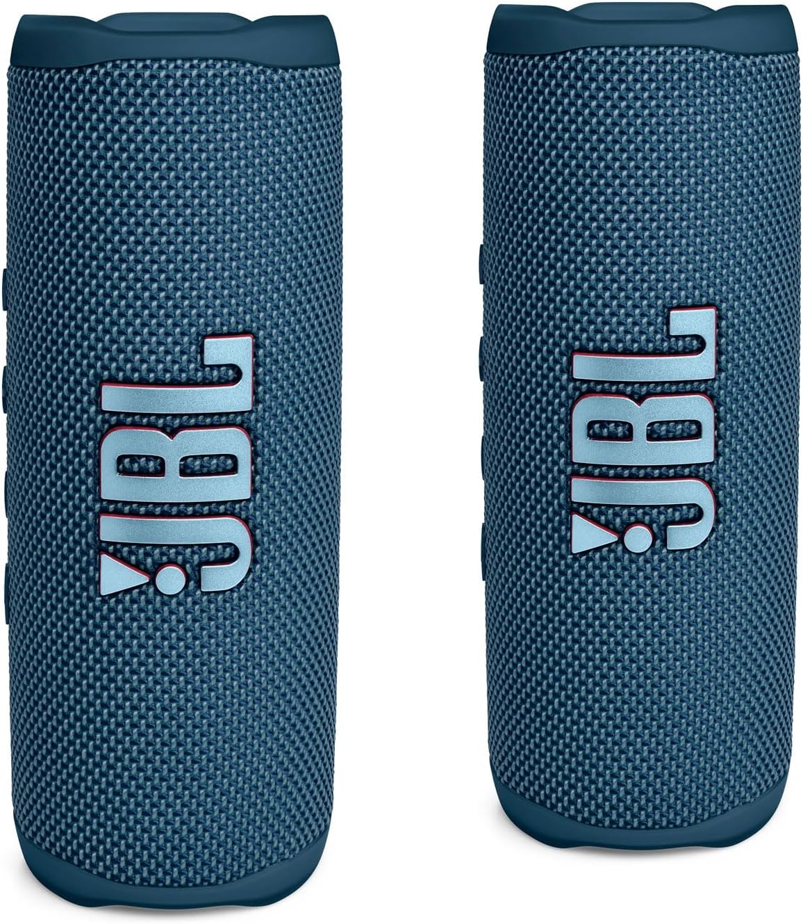 JBL FLIP 6 Waterproof Portable Bluetooth Speaker Bundle – Blue (Pack of 2)
