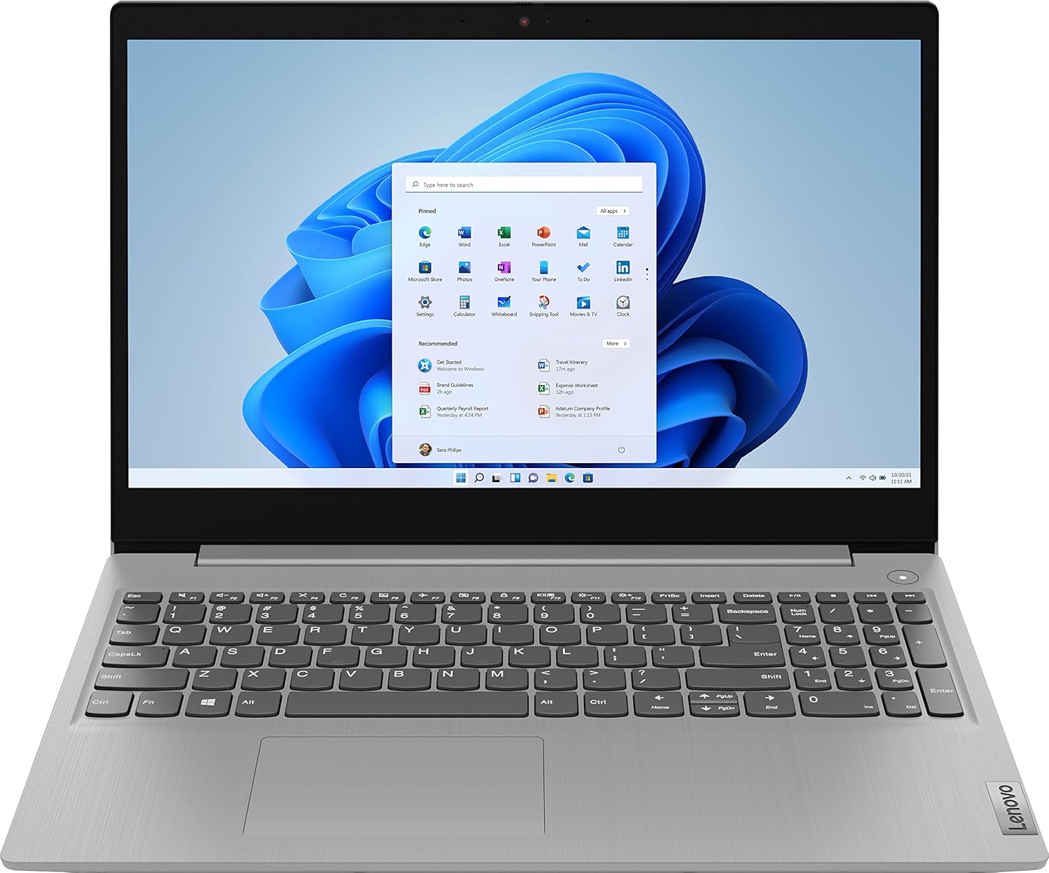 Lenovo 2022 Ideapad 3 Laptop, 15.6″ HD Touchscreen, 11th Gen Intel Core i3-1115G4 Processor, 8GB DDR4 RAM, 256GB PCIe NVMe SSD, HDMI, Webcam, Wi-Fi 5, Bluetooth, Windows 11 Home, Platinum Grey