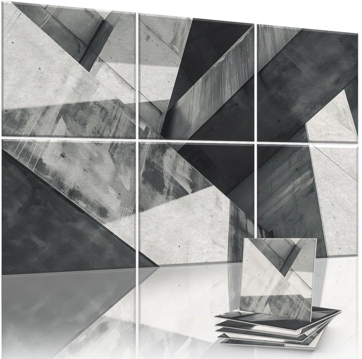 6-Pack Art Acoustic Panels Sound Absorbing Panels, 72×48 Inch Decorative Acoustic Panels, Sound Absorbing Wall Art with Nano Glue for Recording and Home Studio, Office,Conference