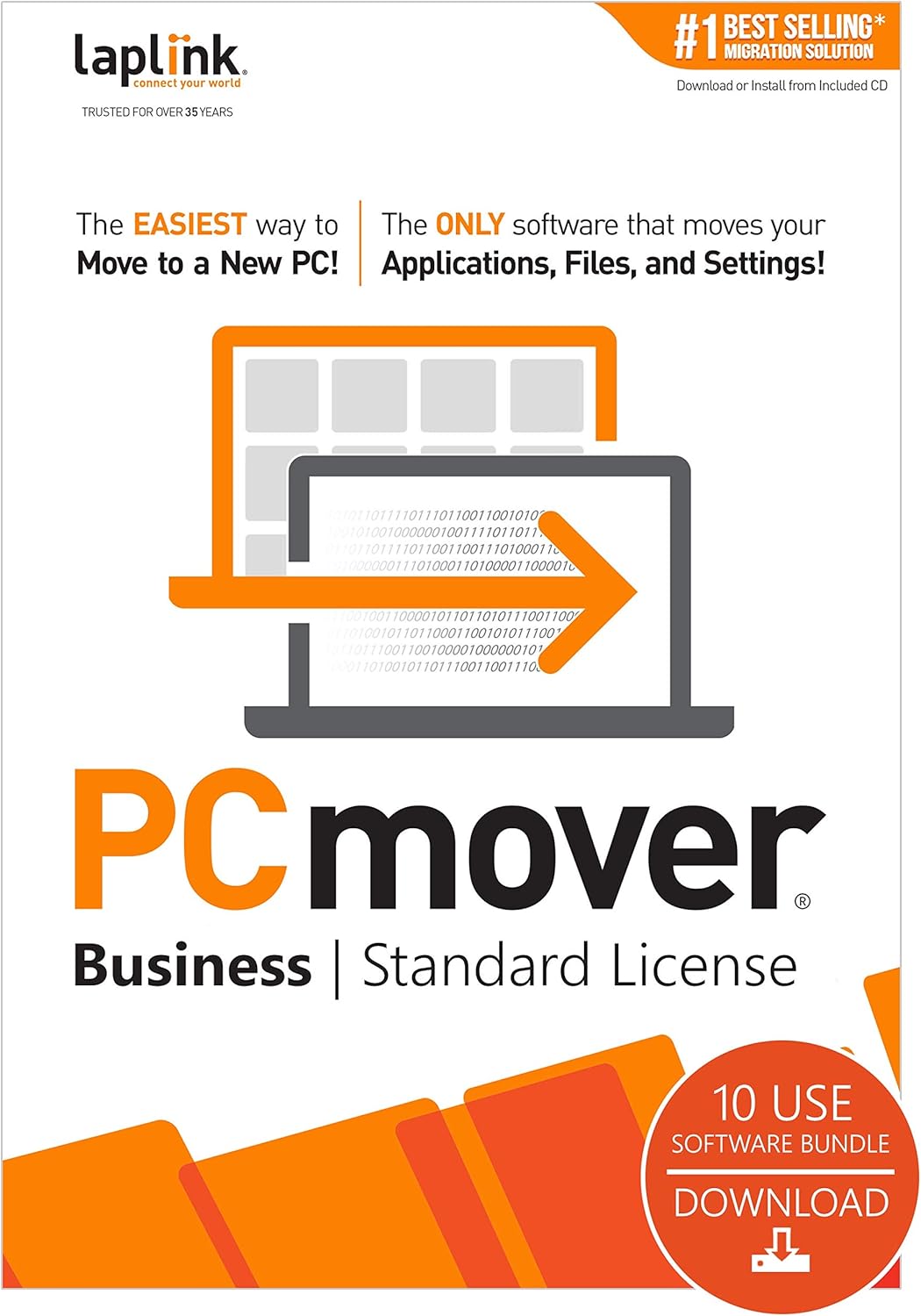 PCmover Business 11 (10 Uses) [PC Download]